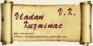 Vladan Kuzminac vizit kartica